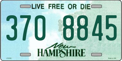 NH license plate 3708845