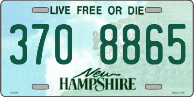 NH license plate 3708865