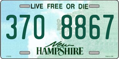 NH license plate 3708867
