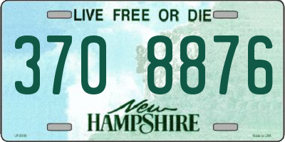 NH license plate 3708876