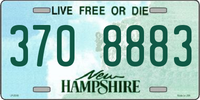 NH license plate 3708883