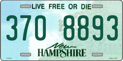 NH license plate 3708893