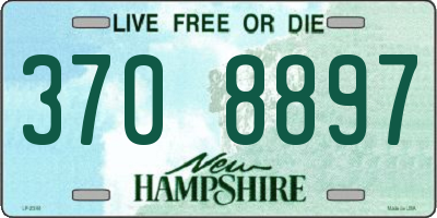 NH license plate 3708897