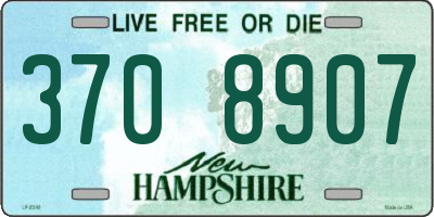 NH license plate 3708907