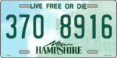 NH license plate 3708916