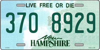 NH license plate 3708929