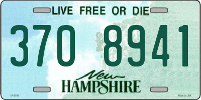 NH license plate 3708941