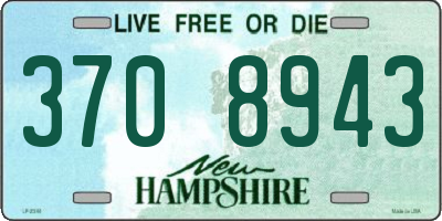 NH license plate 3708943