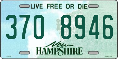 NH license plate 3708946