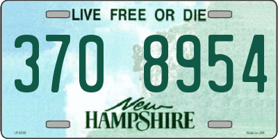 NH license plate 3708954