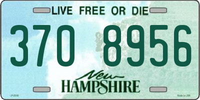 NH license plate 3708956
