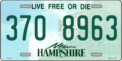NH license plate 3708963