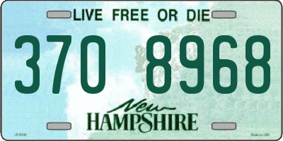 NH license plate 3708968