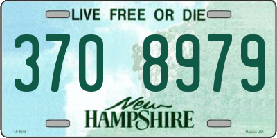 NH license plate 3708979
