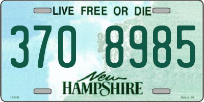 NH license plate 3708985