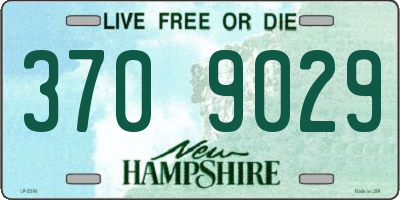 NH license plate 3709029