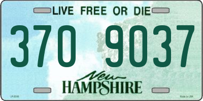 NH license plate 3709037