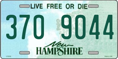 NH license plate 3709044