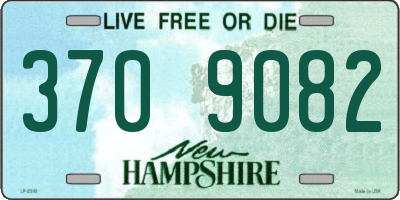 NH license plate 3709082