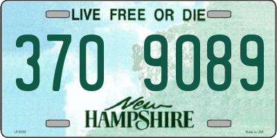 NH license plate 3709089