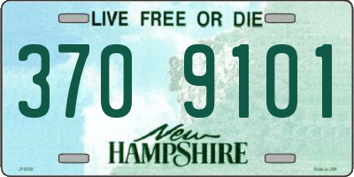 NH license plate 3709101
