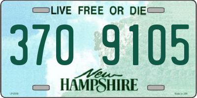 NH license plate 3709105