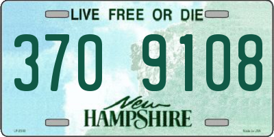 NH license plate 3709108