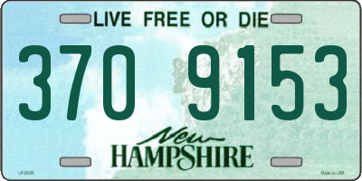 NH license plate 3709153