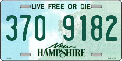 NH license plate 3709182