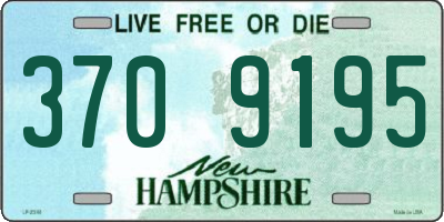 NH license plate 3709195