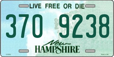 NH license plate 3709238