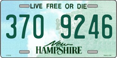 NH license plate 3709246