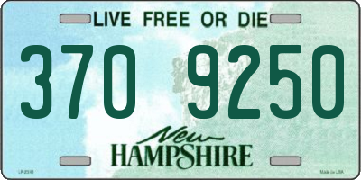 NH license plate 3709250