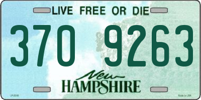 NH license plate 3709263