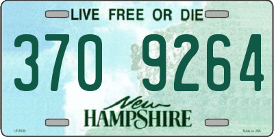 NH license plate 3709264