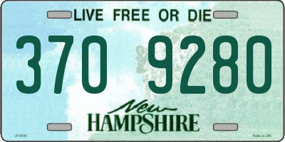 NH license plate 3709280