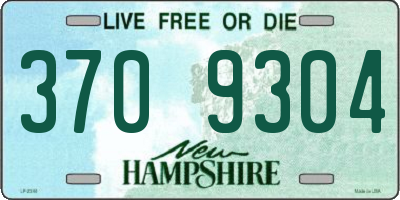 NH license plate 3709304