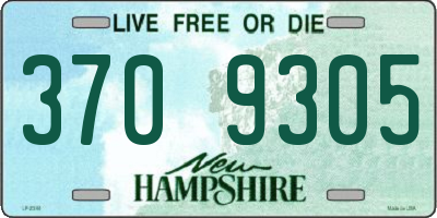NH license plate 3709305