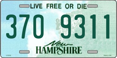 NH license plate 3709311