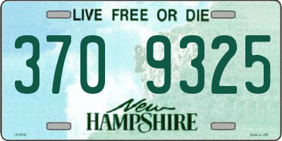 NH license plate 3709325