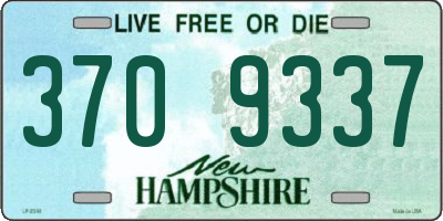 NH license plate 3709337