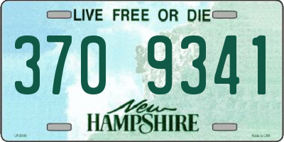 NH license plate 3709341