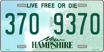 NH license plate 3709370