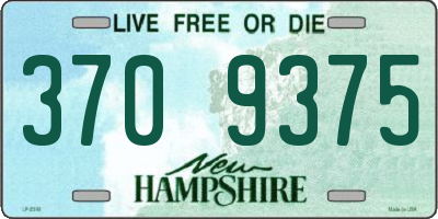 NH license plate 3709375
