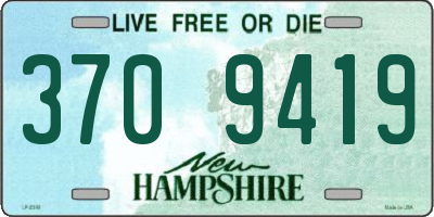 NH license plate 3709419