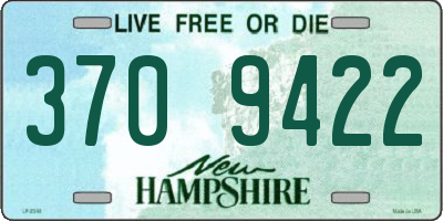 NH license plate 3709422