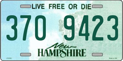 NH license plate 3709423
