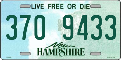 NH license plate 3709433