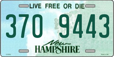NH license plate 3709443