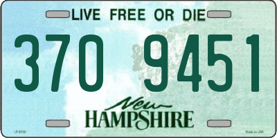 NH license plate 3709451